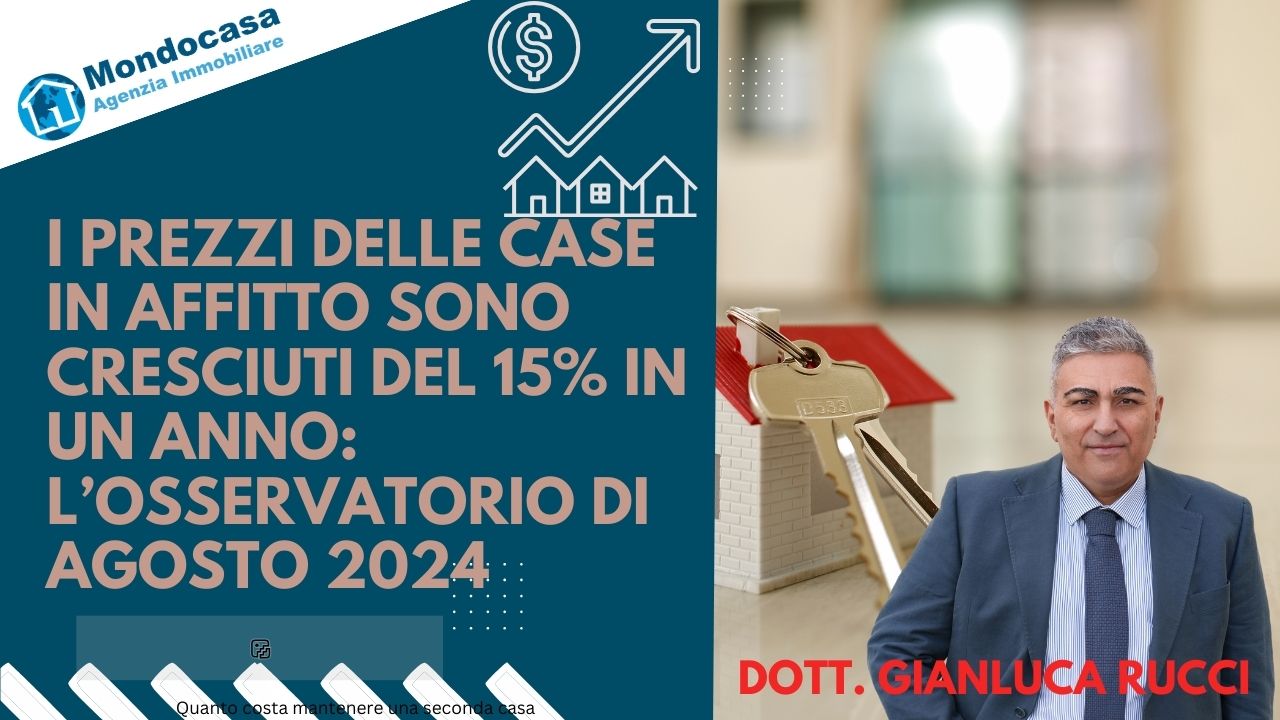 Prezzi delle case in affitto cresciuti del 15% in 