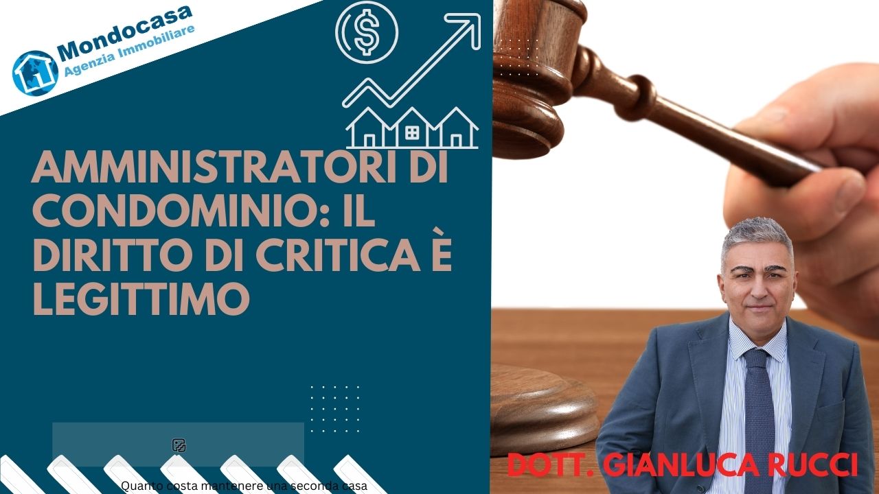 Amministratori condominio: diritto di critica