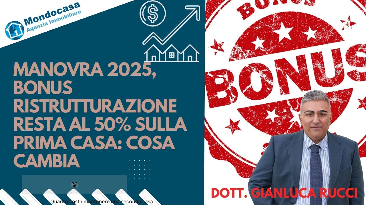 Manovra 2025, bonus ristrutturazione