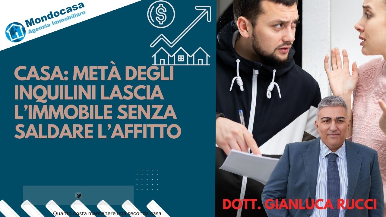 Inquilini: il 50% lascia  casa e non salda affitto