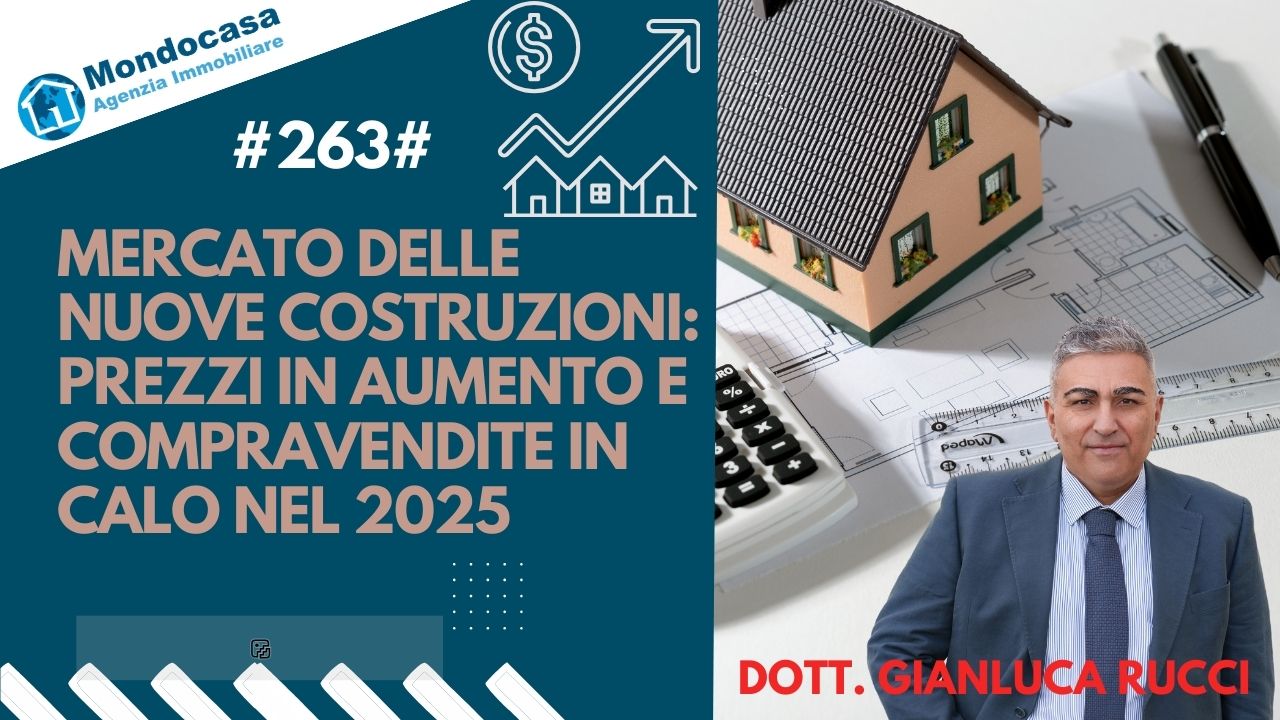 Nuove costruzioni prezzi su vendite giù